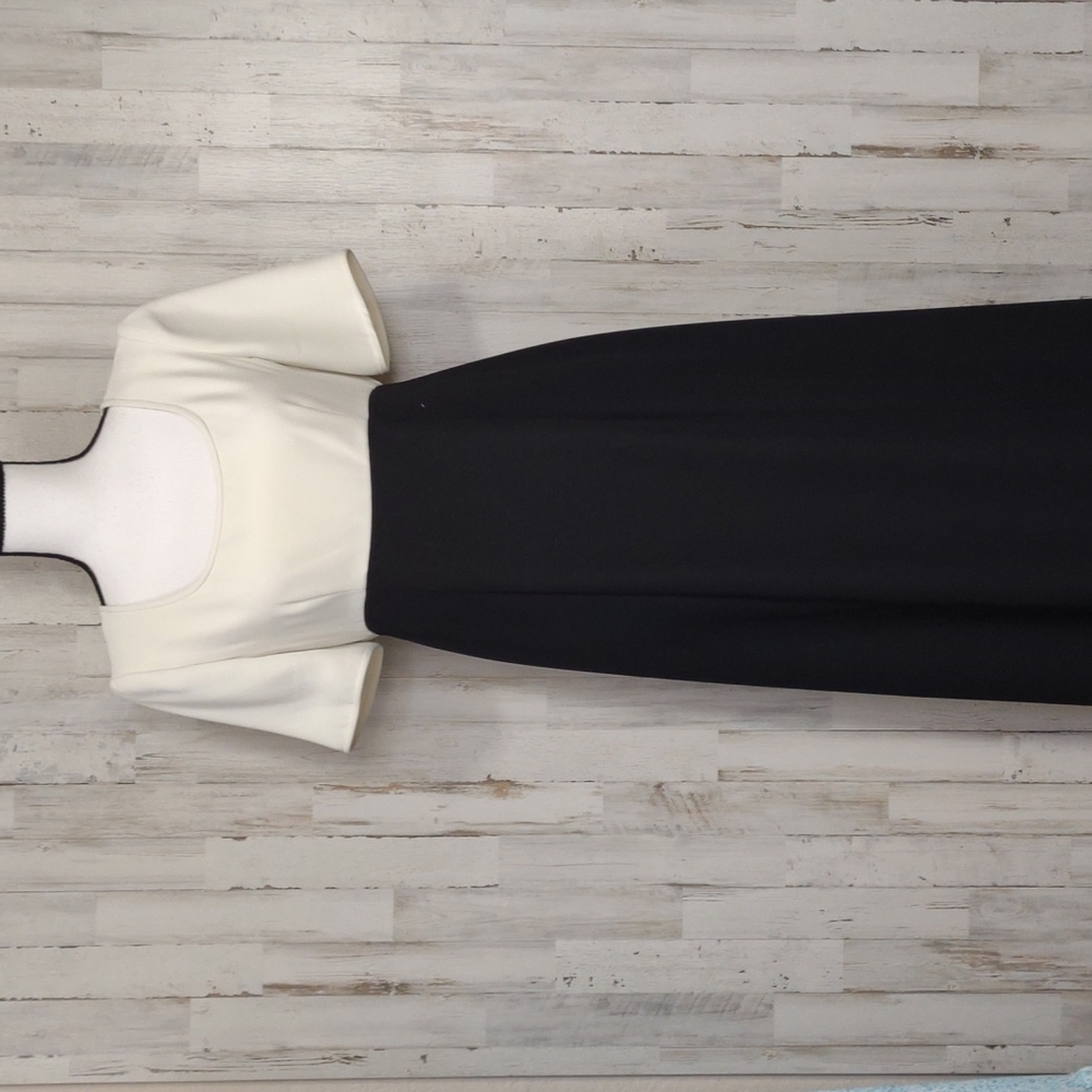 Liz Claiborne Black & White Maxi Dress